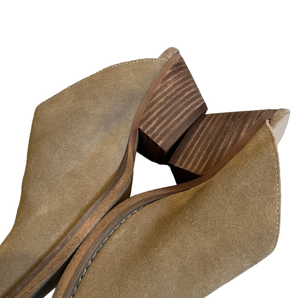 Jane and the Shoe Karissa Tan Suede Mule, Sz 6 - Picture 11 of 14